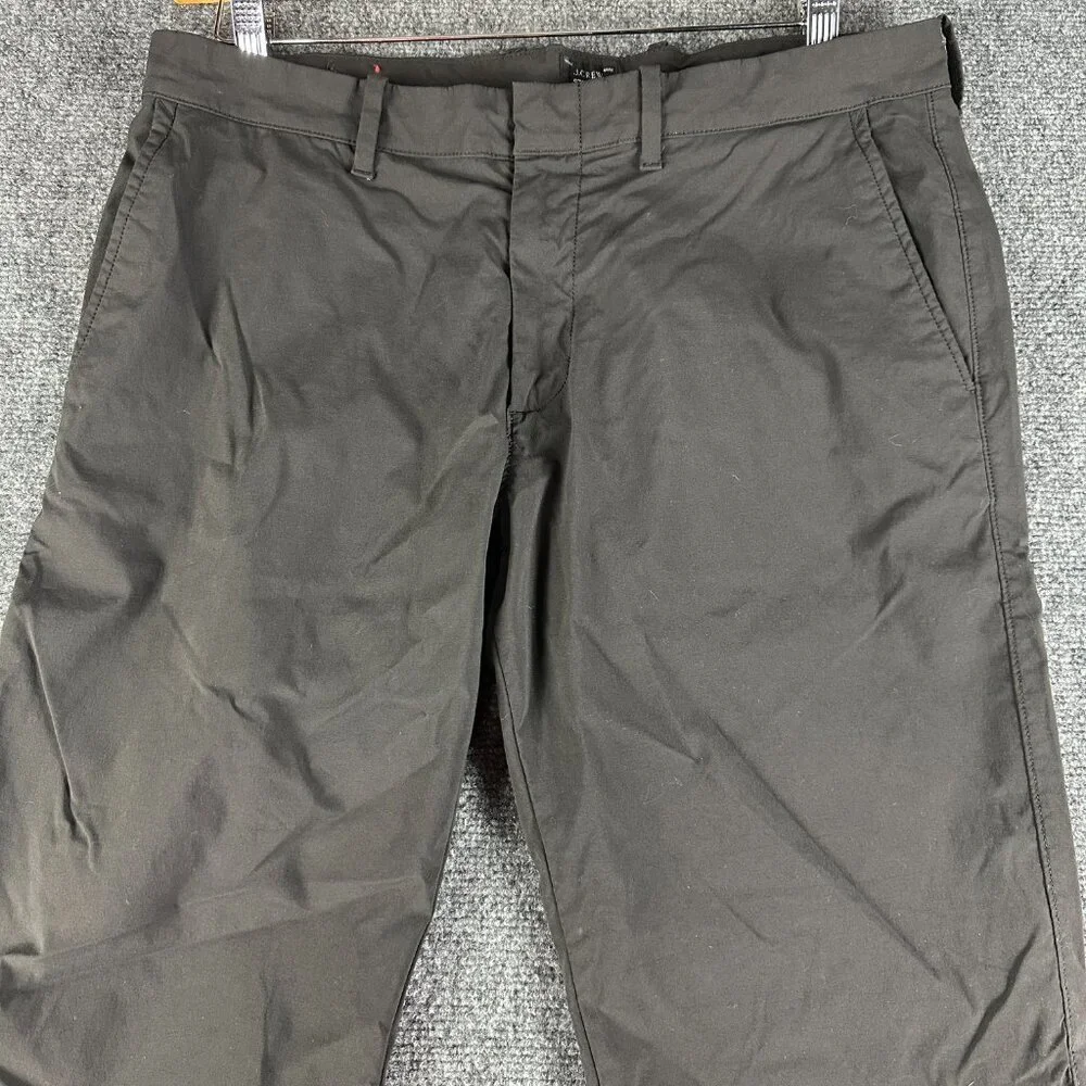 J Crew Pants Mens 34 Black Stretch Style 484 Slim Fit Pockets Zip Fly